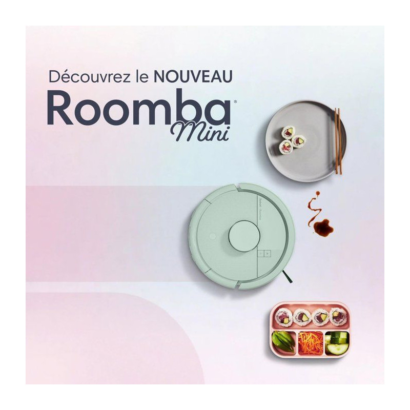 iRobot Roomba Mini Vert - Robot Aspirateur Laveur + Base Autoempty -