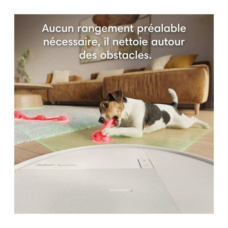 iRobot ROOMBA 115 - Robot aspirateur laveur - 15 000 Pa - 240 ml - Bla