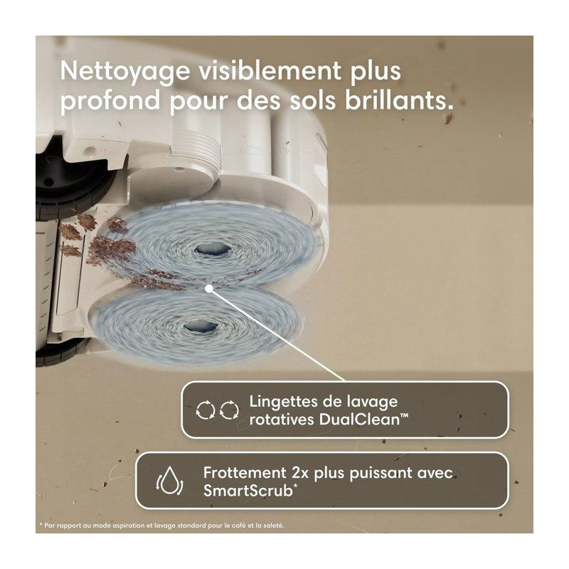Robot aspirateur laveur - IROBOT Roomba Plus 415 - 300 min autonomie -