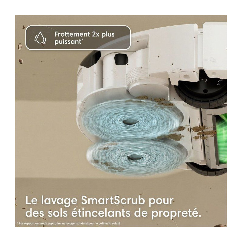 Robot aspirateur laveur - IROBOT Roomba Plus 515 - 300 min autonomie -
