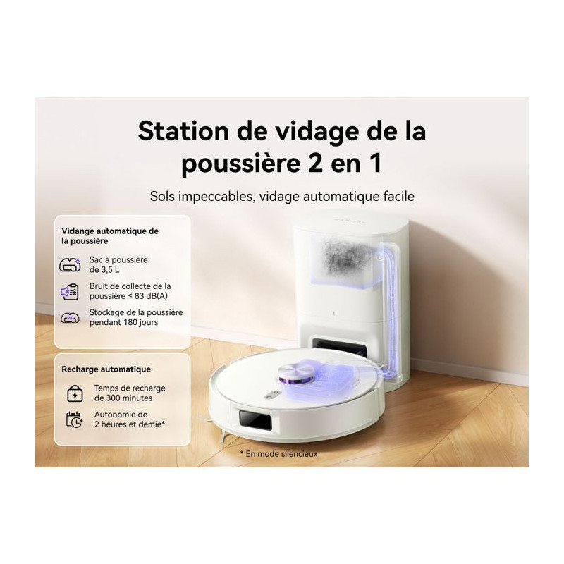NARWAL Freo S - Robot Aspirateur Laveur - 8000 Pa - Autovidage 180 Jou