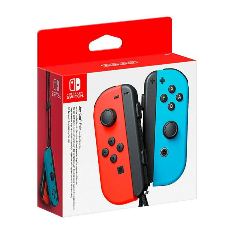 Paire de manettes Joy-Con Rouge Néon & Bleu Néon pour Nintendo Switc
