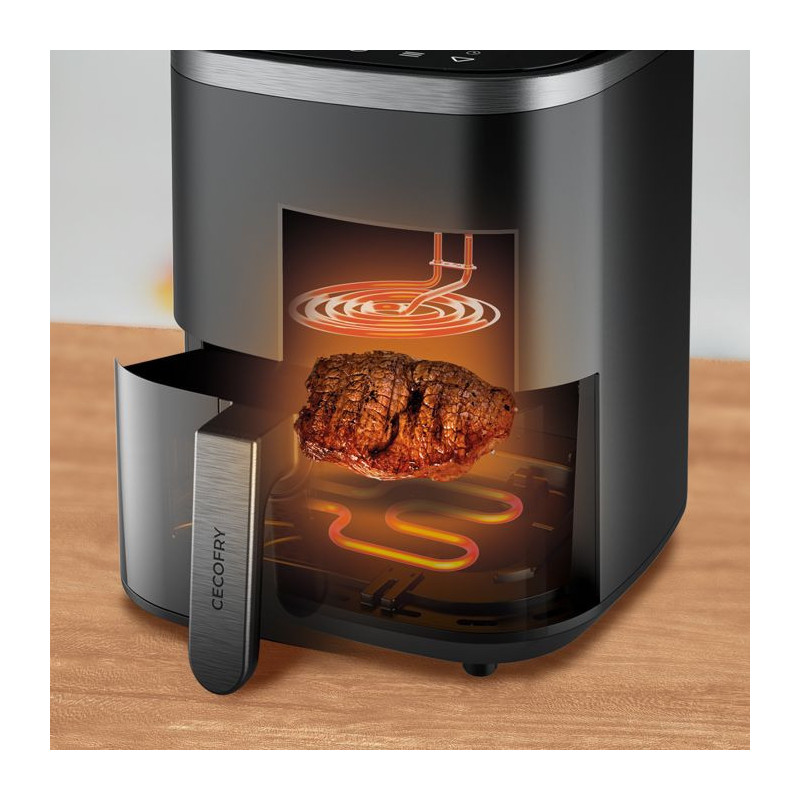 Friteuse a air sans huile CECOTEC CECOFRY&GRILL DUOHEAT 4000 4L Grill