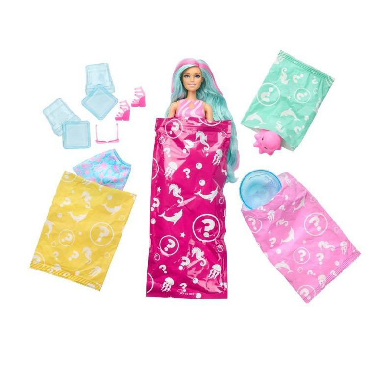 Poupée surprise - BARBIE - Pop Reveal Océan Méduse JKF62 - 8 surpri