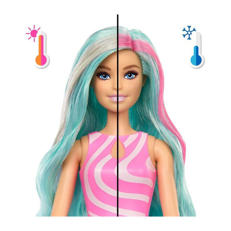 Poupée surprise - BARBIE - Pop Reveal Océan Méduse JKF62 - 8 surpri