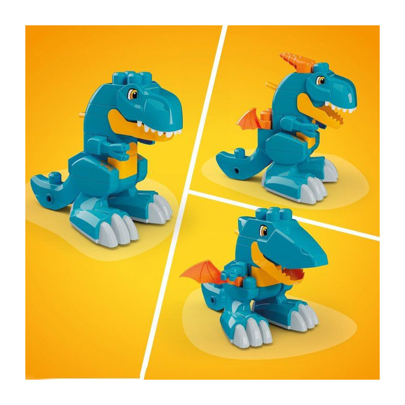 Jeu de construction - MEGA BLOKS - Dino JMK85 - 3 en 1 - 22 pieces - T
