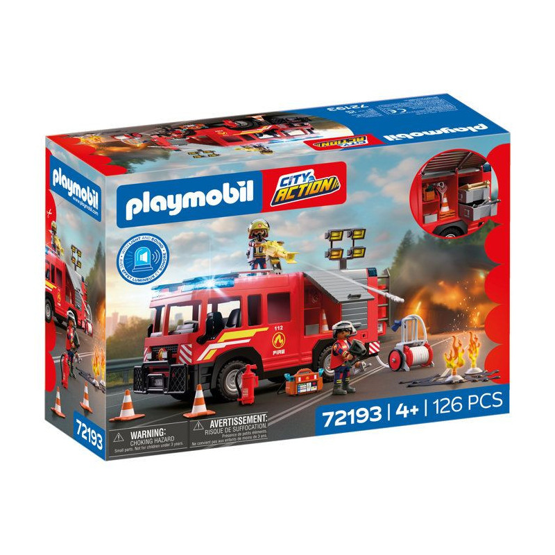 PLAYMOBIL City Action 72193 Camion VSAV de pompiers