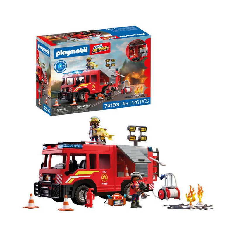 PLAYMOBIL City Action 72193 Camion VSAV de pompiers