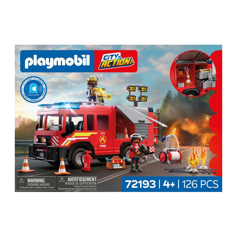 PLAYMOBIL City Action 72193 Camion VSAV de pompiers