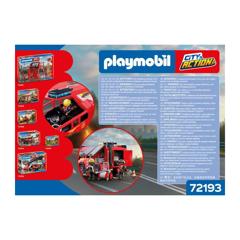 PLAYMOBIL City Action 72193 Camion VSAV de pompiers