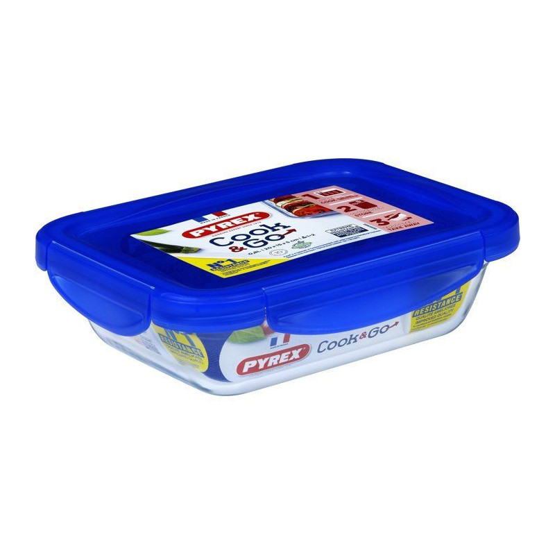 Boîtes de conservation rectangulaires - PYREX - Cook & Go - Lot de 3