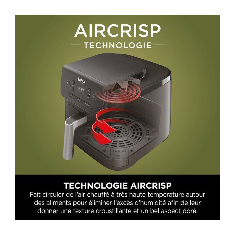 Friteuse sans huile - Air Fryer - NINJA - AF110EU - 4,7L - 3 programme