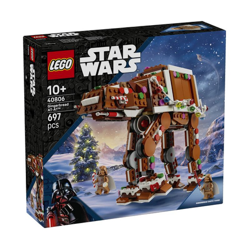 LEGO Star Wars 40806 - AT-AT Walker Façon Pain d'Épices + Dark Vador