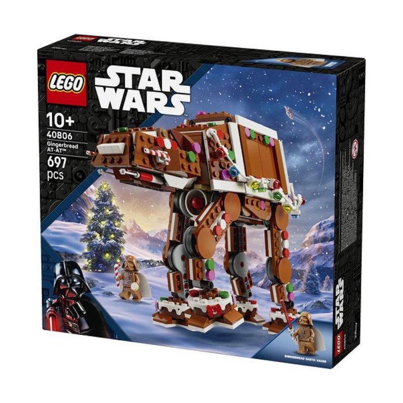 LEGO Star Wars 40806 - AT-AT Walker Façon Pain d'Épices + Dark Vador