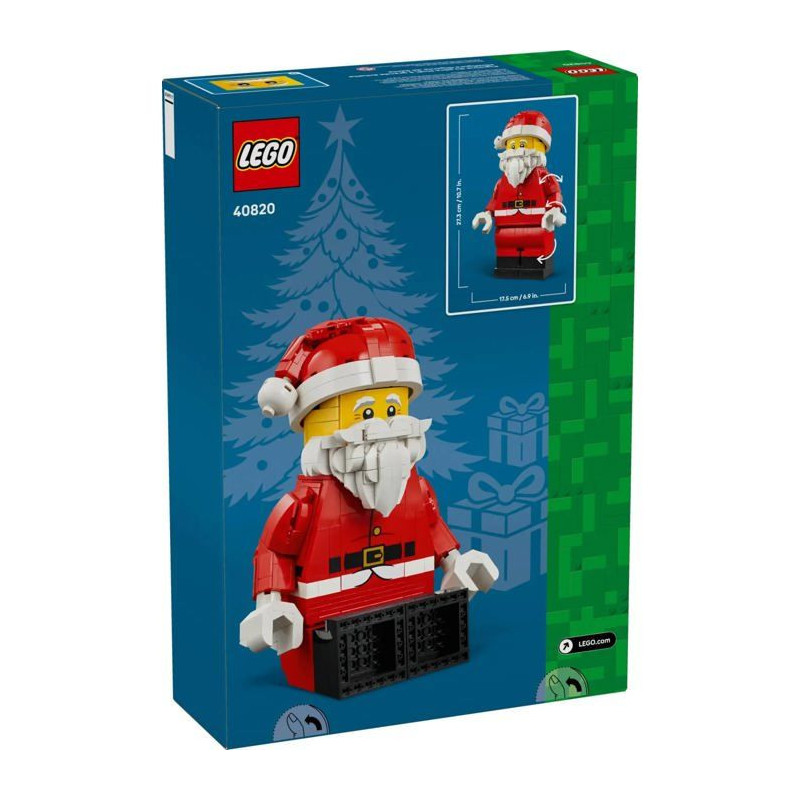 LEGO 40820 - Minifigurine du Pere Noël Grand Format - Décoration de