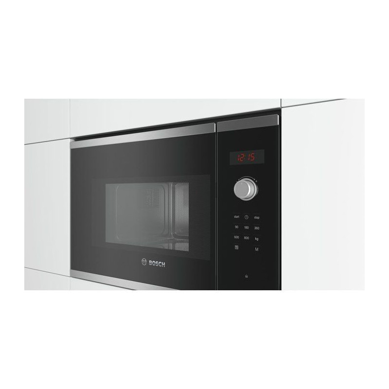 Micro-onde encastrable 38 cm - Bosch Serie 4 - BFL523MS0 - Inox - H 38