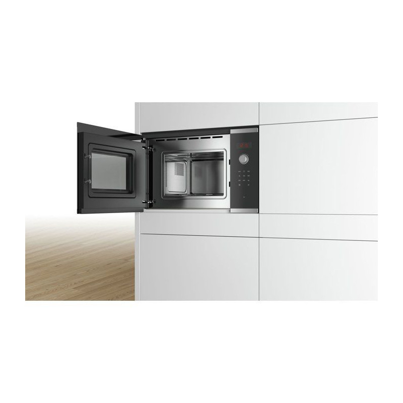 Micro-onde encastrable 38 cm - Bosch Serie 4 - BFL523MS0 - Inox - H 38