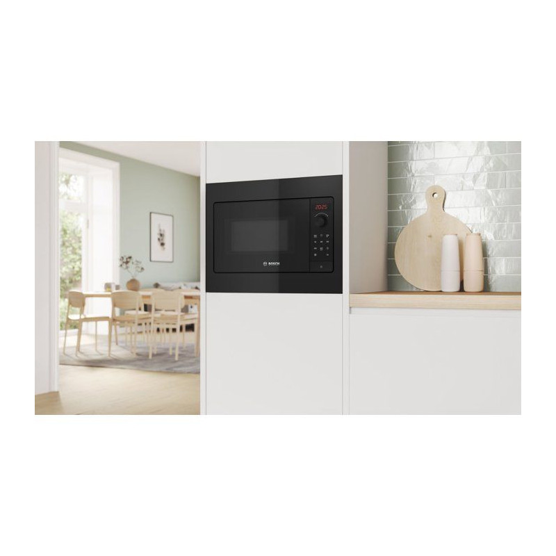 Micro-onde encastrable 38 cm - Bosch Serie 2 - BFL523MB4 - Noir - H 38