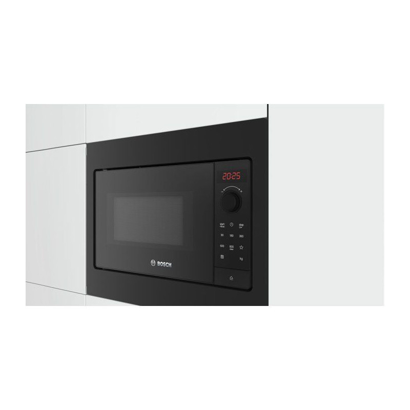 Micro-onde encastrable 38 cm - Bosch Serie 2 - BFL523MB4 - Noir - H 38