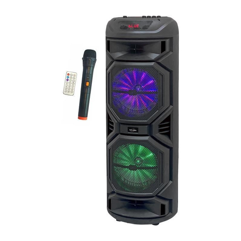 Enceinte Karaoké lumineuse - INOVALLEY - HP59-XXL - Bluetooth V5.0 -