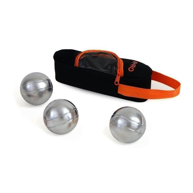 K-RO - Pétanque Triplette - 720g - Brushed and engraved boules