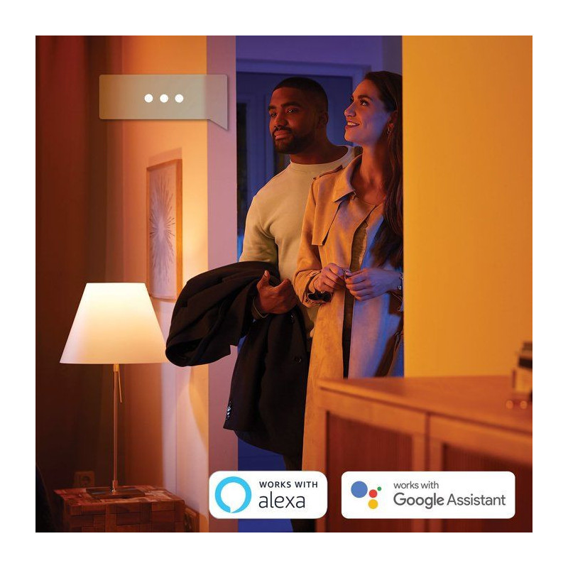 Spot encastré LED - PHILIPS HUE - Milliskin - lot de 3 - blanc - GU10