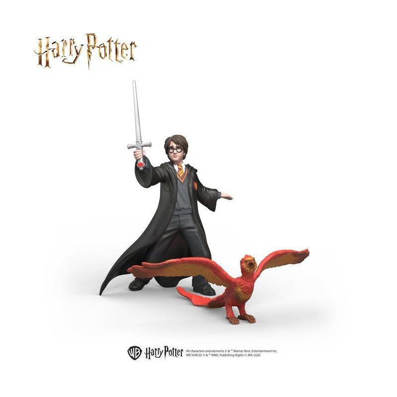Figurine Harry & Fumseck avec l'épée - SCHLEICH 14994 - Gamme Harry