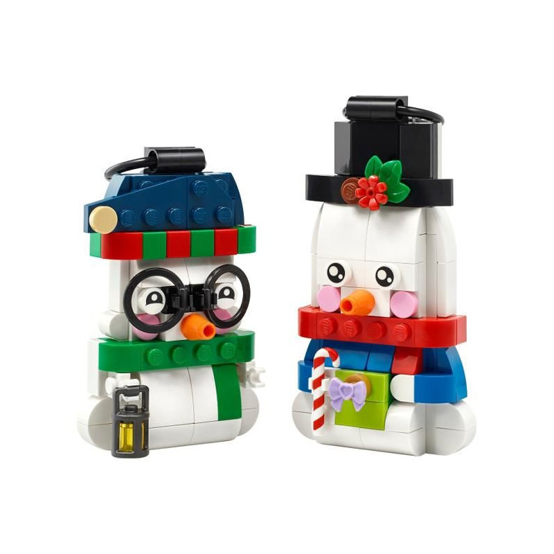 LEGO 40812 - Les Bonshommes de Neige Décoratifs - 2 Figurines a Suspe