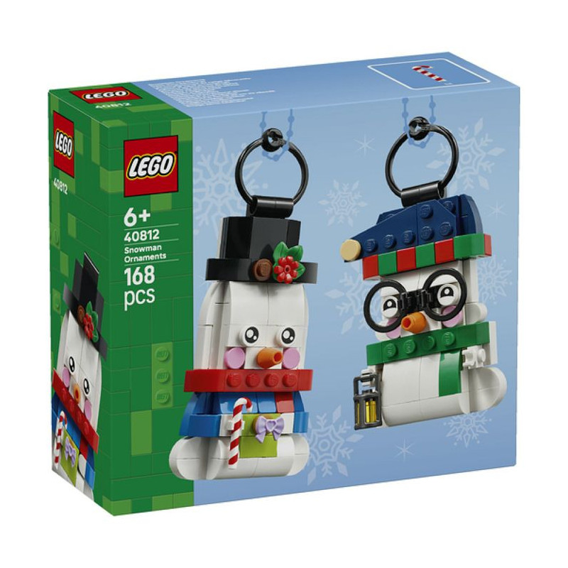 LEGO 40812 - Les Bonshommes de Neige Décoratifs - 2 Figurines a Suspe