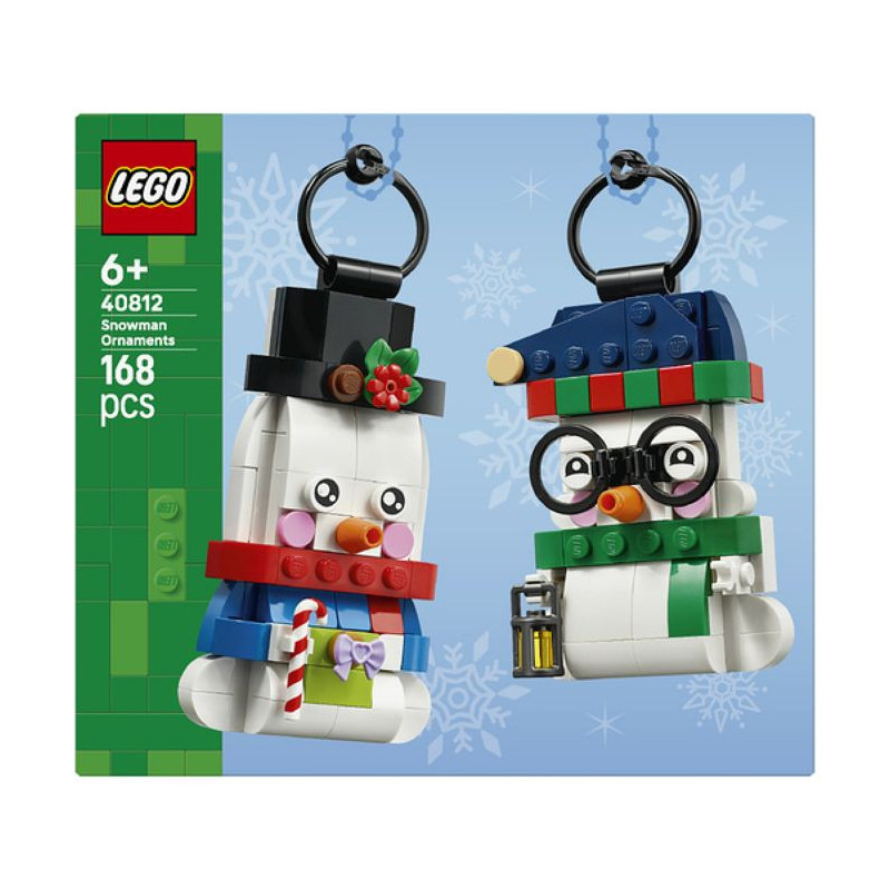 LEGO 40812 - Les Bonshommes de Neige Décoratifs - 2 Figurines a Suspe