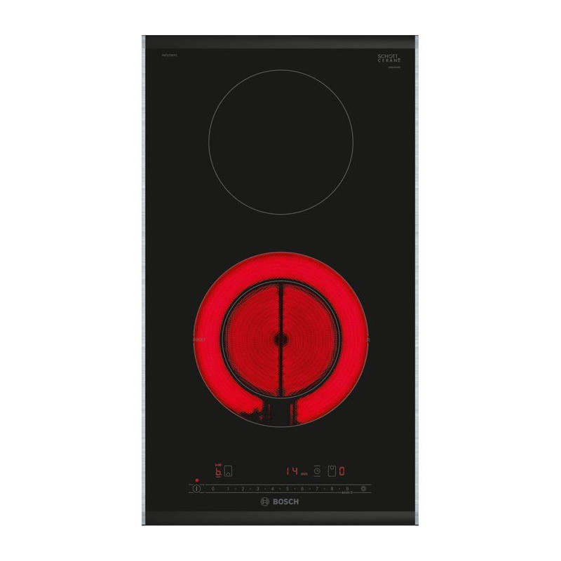 Domino électrique 30 cm - Bosch Serie 6 - 2 feux - H 3,8 x L 30,6 x P