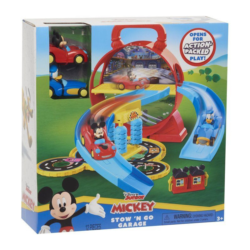 Garage transportable - DISNEY - Mickey Mouse Stow N' Go - 12 accessoir
