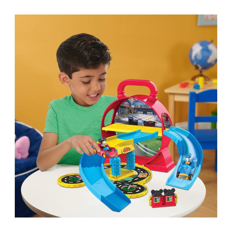 Garage transportable - DISNEY - Mickey Mouse Stow N' Go - 12 accessoir