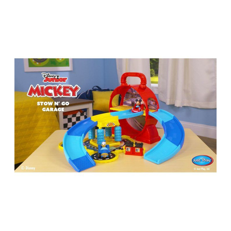 Garage transportable - DISNEY - Mickey Mouse Stow N' Go - 12 accessoir