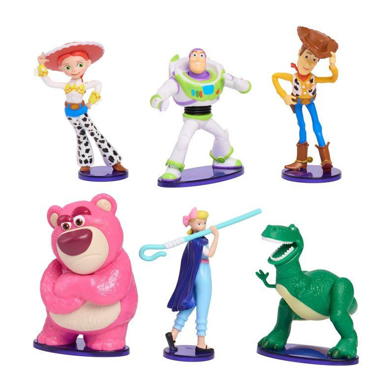 Coffret figurines - DISNEY Pixar Toy Story - 6 figurines de 8 cm - Woo