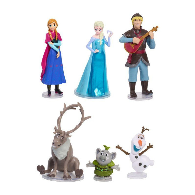 Coffret figurines - DISNEY FROZEN - La Reine des Neiges - 6 figurines