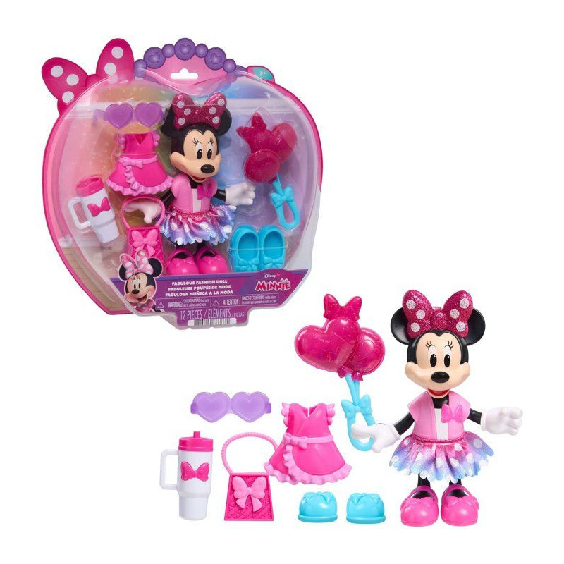 Poupée mannequin - DISNEY - Minnie Mouse Fabulous Fashion Doll - 15 c