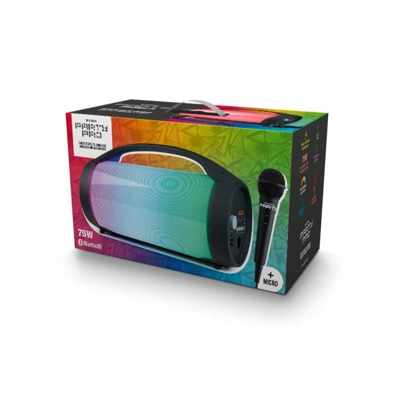 BIGBEN PARTYBTPRO Bluetooth speaker - USB SD AUX IN - 38 CM + WIRELESS