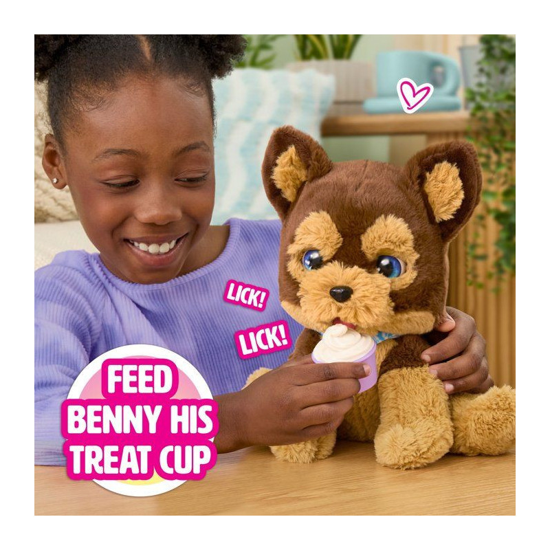 Peluche interactive chien - furReal Friends - Benny le chiot câlin -
