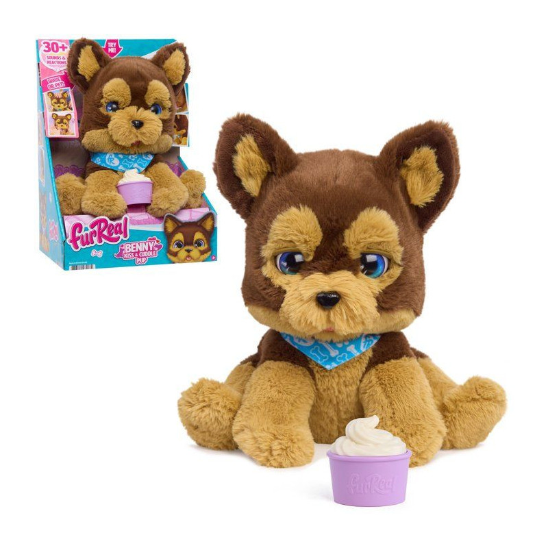 Peluche interactive chien - furReal Friends - Benny le chiot câlin -