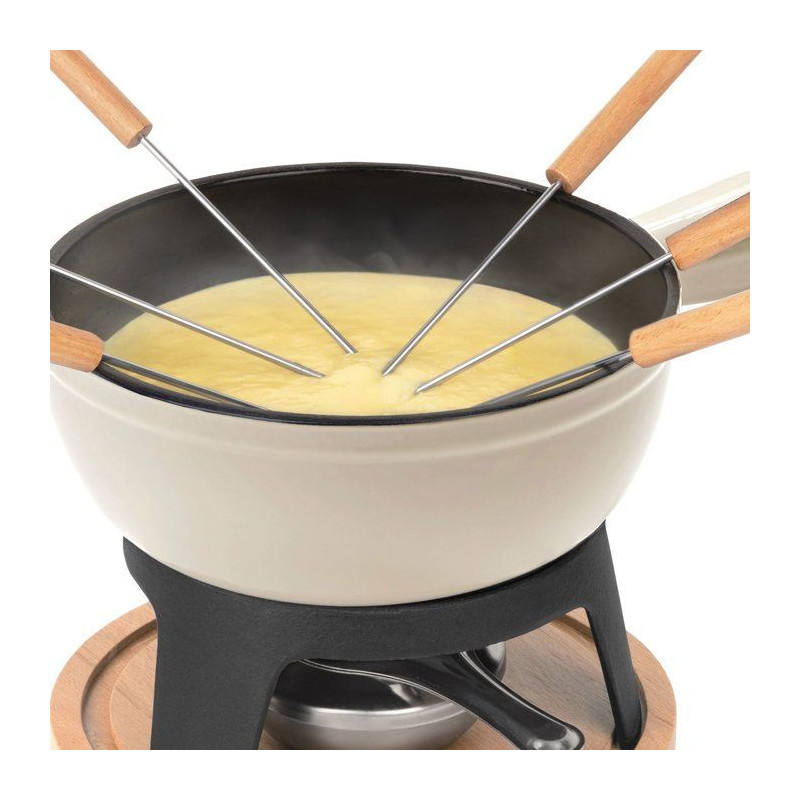 Fondue en fonte émaillée - LA FONDERIE 1890 - MONT BLANC - 1,8 L - 6