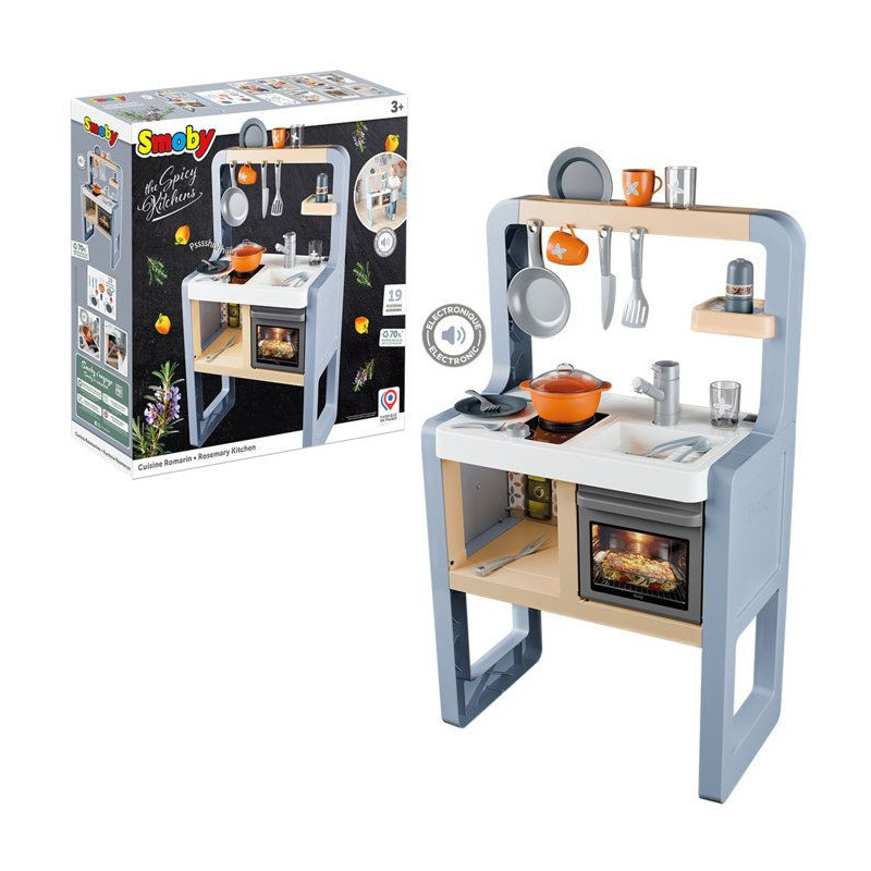 Cuisine pour enfant - Smoby- Modele Romarin - Des 3 ans - Accessoires