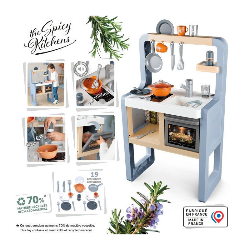 Cuisine pour enfant - Smoby- Modele Romarin - Des 3 ans - Accessoires
