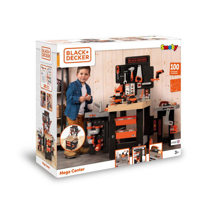 Smoby - B+D Mega Center - Des 3 ans - Fabriqué en France