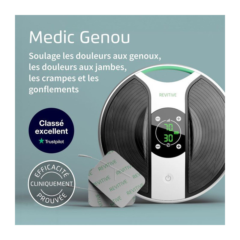 Stimulateur circulatoire - REVITIVE - Medic Genou - Stimulation ciblé