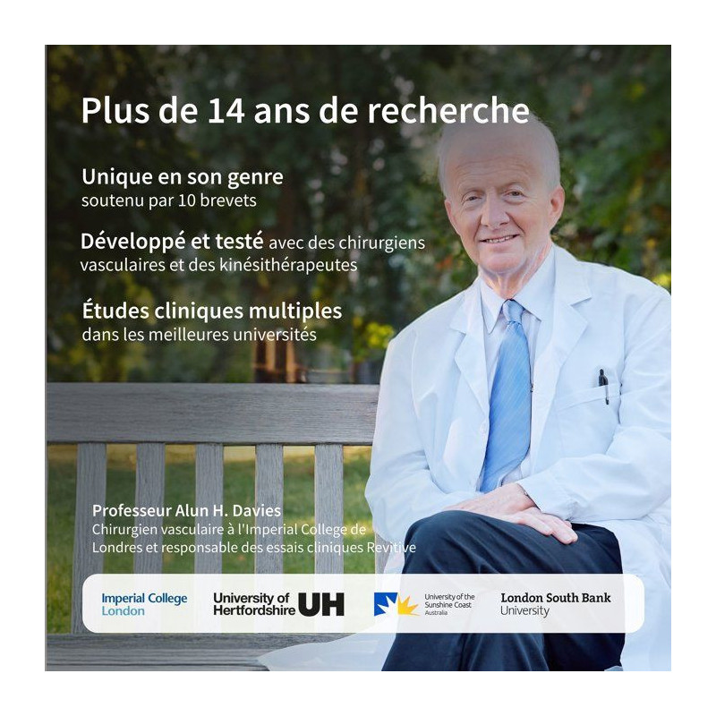 Stimulateur circulatoire - REVITIVE - Medic Genou - Stimulation ciblé