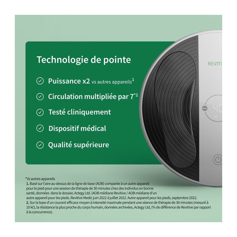Stimulateur circulatoire - REVITIVE - ProSanté - Stimulation musculai