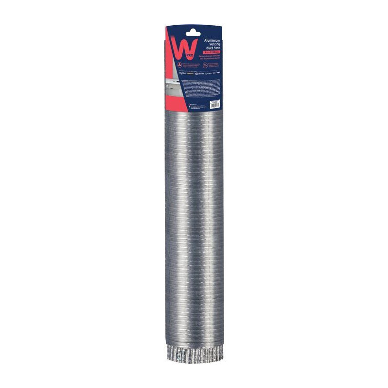 Gaine hotte aluminium - WPRO - CHT312 - 3 m - Souple - Norme UNI CIG