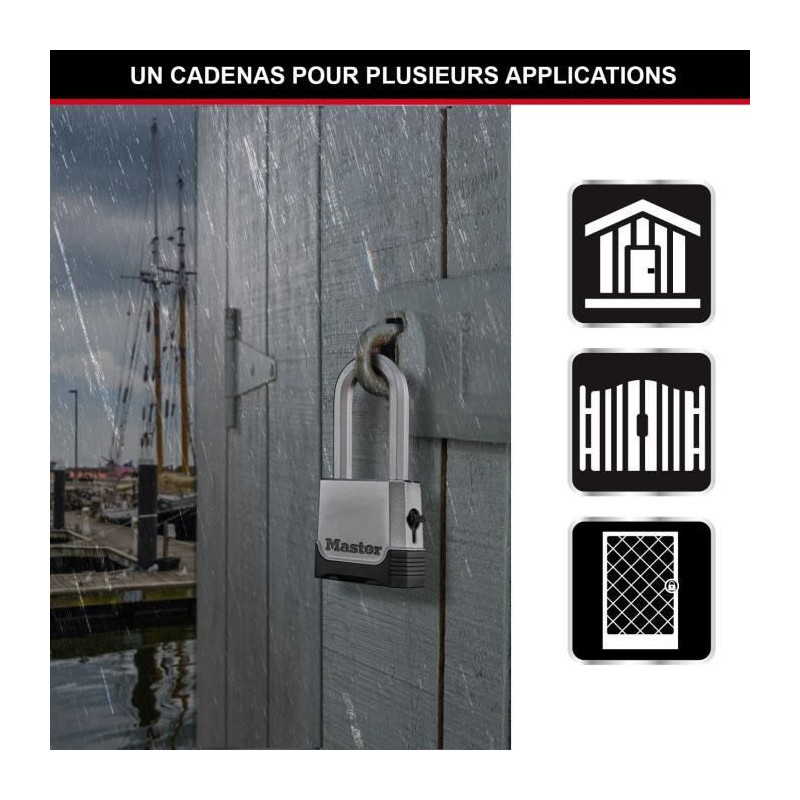 Combination padlock - 56mm - zinc