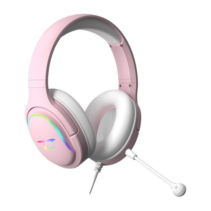 Casque gaming - SUBSONIC - Spectra LED Rose - Haut-parleurs 50 mm - LE